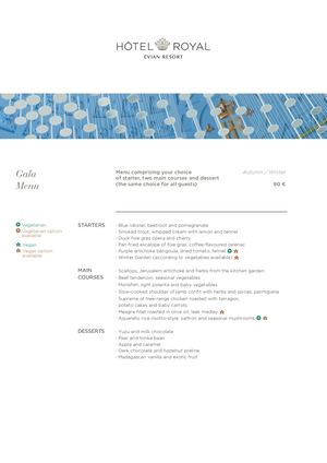 Gala Menu - Autumn Winter