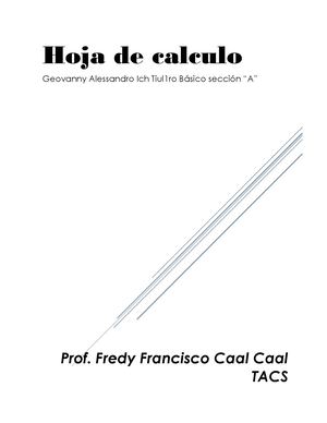 Hoja De Calculo