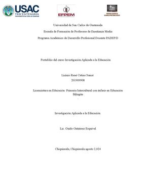 Portafolio Investigación