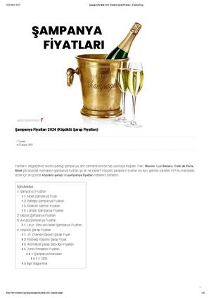 Şampanya Fiyatları (Güncel)