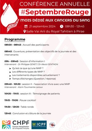 Programme Conférence annuelle Septembre rouge