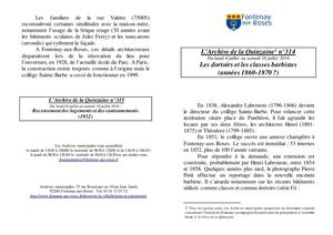 AMFAR A15 314 Les dortoirs et les classes barbistes (années 1870)