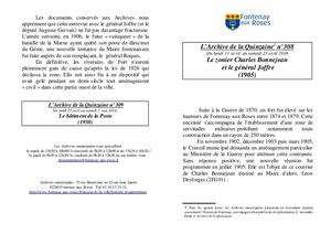 AMFAR A15 308 Le zonier Charles Bonnejean Et Le Général Joffre (1905)