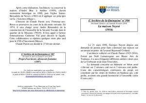 AMFAR A15 306 La maison Neyret (1956)