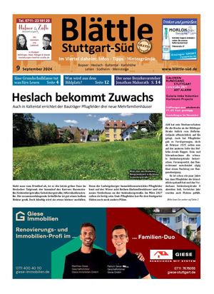 Blättle Stuttgart-Süd 9/2024