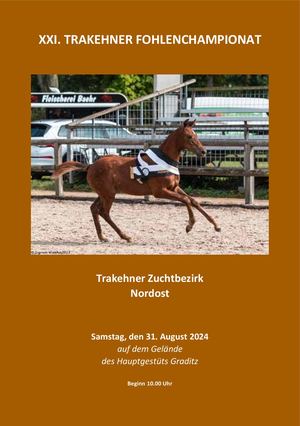 XXI. Trakehner Fohlenchampionat ZB Nordost 2024