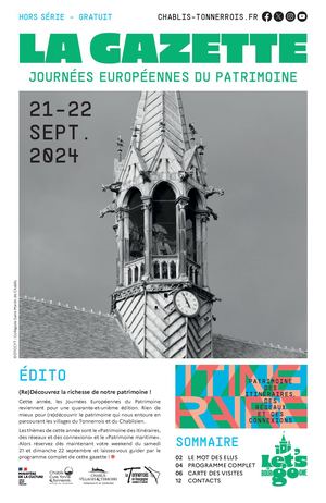 Programme JEP 2024 - Chablisien et Tonnerrois