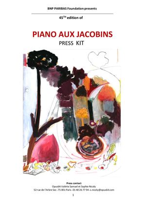 Press kit  2024 Piano Jacobins