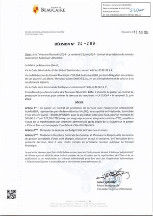 Fichier Parution Des Décisions 24 289 à 24 295 Du 26 08 2024