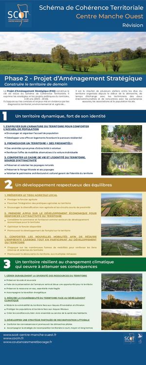 SCoT : Phase 2 (Projet d’Aménagement Stratégique)