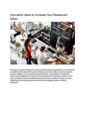 Calaméo - Innovative Ideas To Increase Your Restaurant Sales