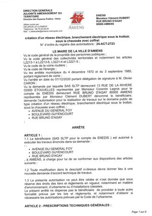 Calaméo - 24-ACT-2723 Arrête De Création D'un Réseau et Branchement ...