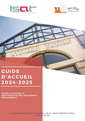 Guide D'accueil Nouveaux Personnels 20242025 2