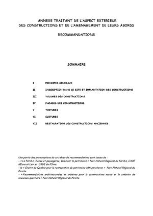 P9f - Recommandations - Forêts Du Perche