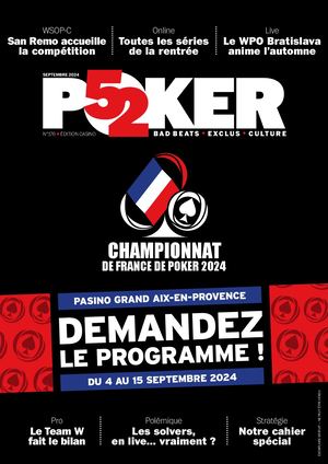 Poker52, numéro 176, septembre 2024
