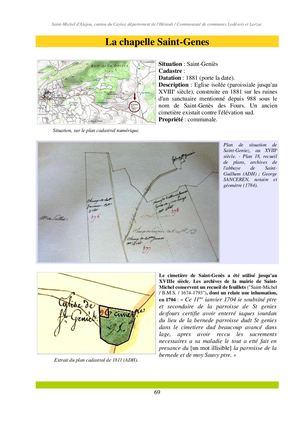 Chapelle St Genes (St Michel)