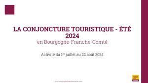 LA CONJONCTURE TOURISTIQUE - ETE 2024