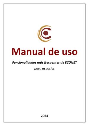 Manual De Uso De Econet