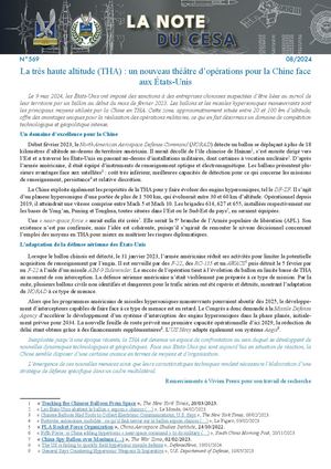 LA NOTE DU CESA N°569