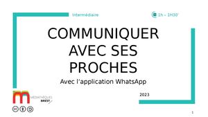 Communiquer avec WhatsApp
