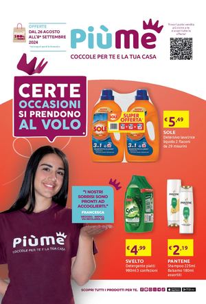 Offerte PiùMe 26 agosto - 8 settembre 2024