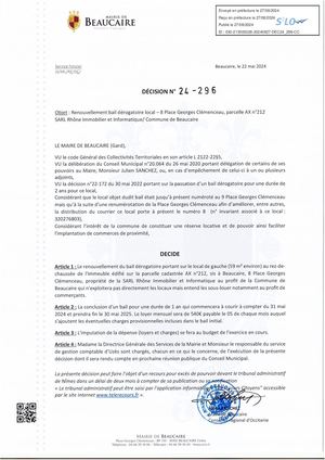 Parution Actes Administratifs (décisions) D'aujourd'hui (2).