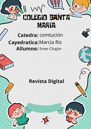 Documento A4 Portada Carátula Proyecto Escolar Creativa Infantil Multicolor (1)