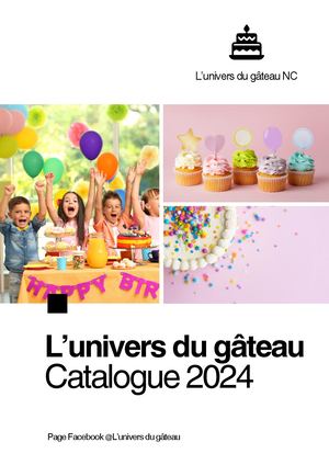 Catalogue Univers Du Gateau 2024