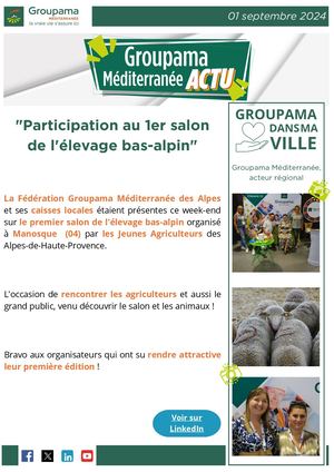 Actu Participation Au 1er Salon De L'élevage Bas Alpin 010920224