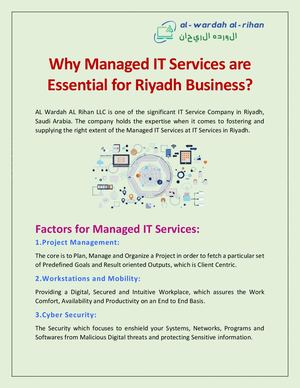 Why Managed IT Services are Essential For Riyadh Business?
