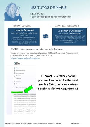 2024 08 Tuto L'extranet