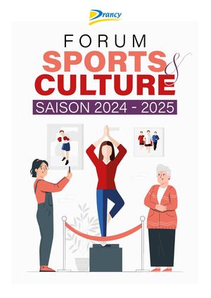 Guide des sports et de la culture - 2024 ❱ 2025
