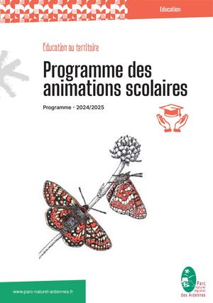 Programme des animations scolaires 2024/2025
