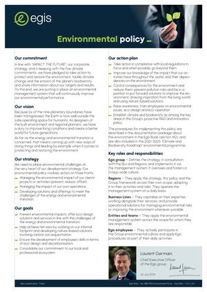 Environnemental Policy