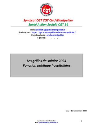 Cgt Chu Grilles Septembre 2024