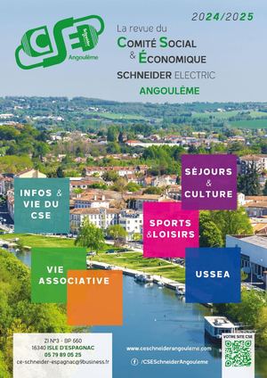 Plaquette CSE Schneider Angouleme 2024