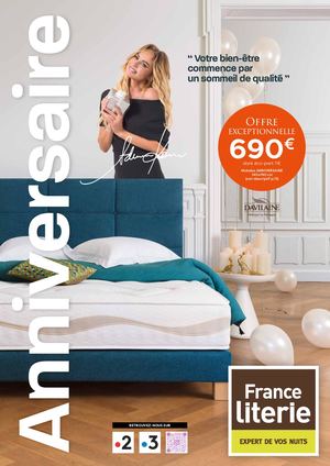 Anniversaire France Literie Depliant Digital