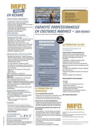 MFR PLUS CAPACITE PRO CULTURES MARINES 280H