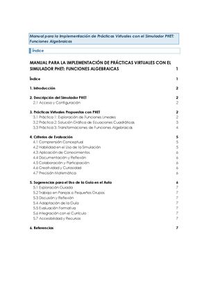 Manual Para La Implementación De Prácticas Virtuales Con El Simulador Phet Final