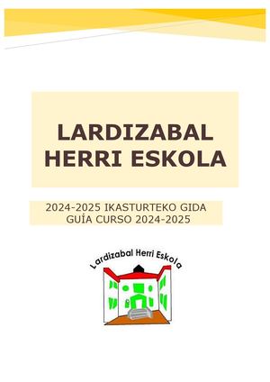 Ikasturte Hasierako Gida Guia De Inicio De Curso Elebi 2024 2025