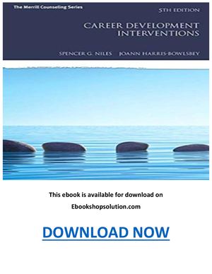 Career Development Interventions 5th Edition PDF
