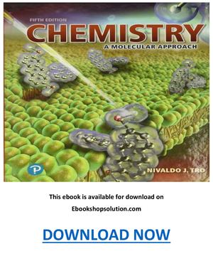 Chemistry A Molecular Approach 5th Edition PDF