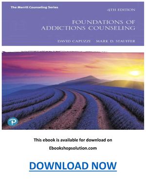 Foundations Of Addictions Counseling 4th Edition PDF