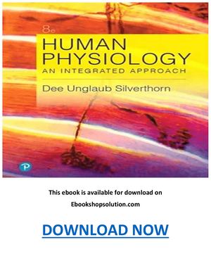 Human Physiology An Integrated Approach 8th Edition PDF