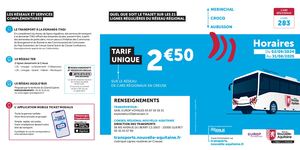 Ligne 283 - Mérinchal Crocq Aubusson