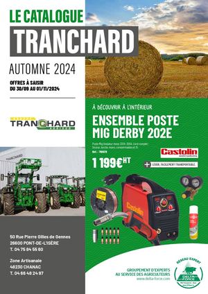 Catalogue Automne 2024 Tranchard