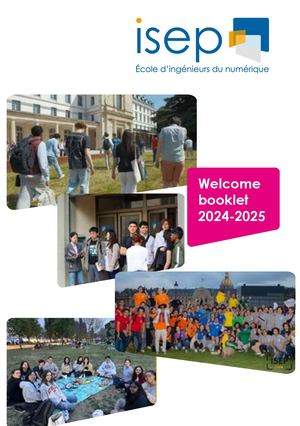 Isep Welcome booklet