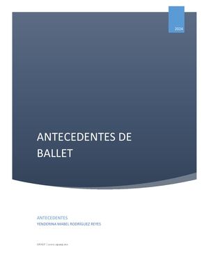 Antecedentes ballet