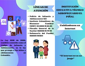 Folleto Que Es El Grooming Y Como Cuidarnos