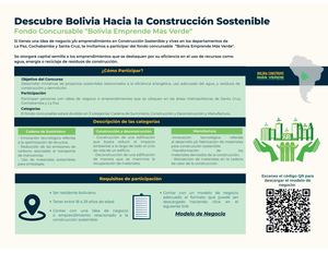 Fondo Consursable Infografía Final De Bolivia Emprende Más Verde
